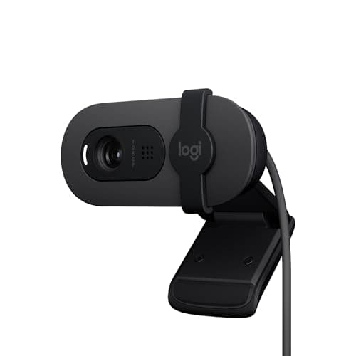 Image of Logitech Brio 100 Full HD Webcam for Meetings and Streaming, Auto-Light Balance, Built-In Mic, Privacy Shutter, USB-A, for Microsoft Teams, Google Meet, Zoom and More - Graphite