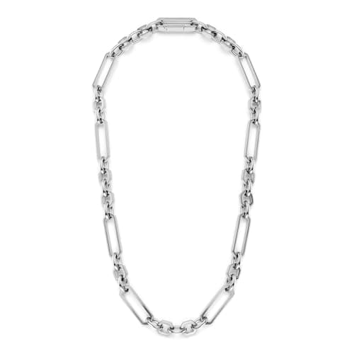Image of Olivia Burton Women's HEX LINK Collection Link Necklace in Stainless Steel - 24100368