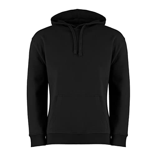 Image of Kustom Kit Men's Pullover Hoodie Regular Fit Hooded Sweatshirt, Black, SML