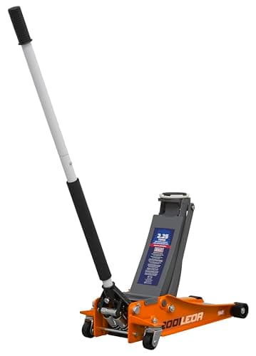 Image of Sealey 2001Leor Trolley Jack 2Tonne Low Entry Rocket Lift Orange