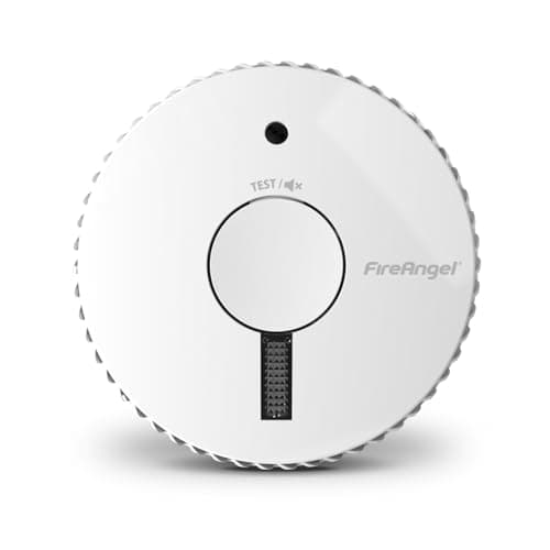 Image of FireAngel Optical Smoke Alarm with Escape Light - FA6611-R 10-Year Smoke Alarms for Home with 3-Year Replaceable Batteries - Early Smoke Detector Fire Alarm - ST-623E Replacement - White