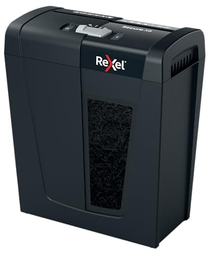 Image of Rexel X8 Cross Cut Paper Shredder, Shreds 8 Sheets, P4 Security, Home/Home Office, 14 Litre Removable Bin, Quiet and Compact, Secure Range, 2020123