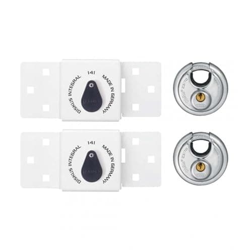 Image of Abus 141 Series Integral Van Lock and 26 Series Diskus Padlock Pack of 2