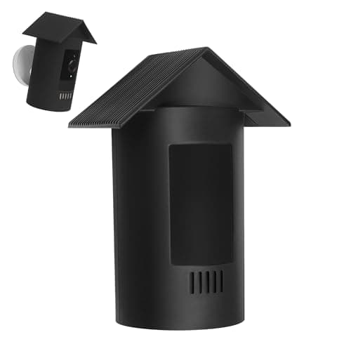 Image of Lonnky Waterproof Silicone Case for Ring Stick Up Cam Battery (3rd Gen), Weatherproof Protective Cover with Roof Design, Anti-Scratch & UV Protection