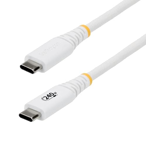 Image of StarTech 1m (3ft) USB-C Charging Cable, Durable and Ultra-Flexible, 240W (5A) PD EPR, USB-IF Certified Laptop Charger Cable, Rugged Type-C Charging Cord
