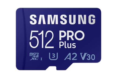 Image of Samsung 512GB PRO Plus MicroSDXC 120MB/s +Adapter