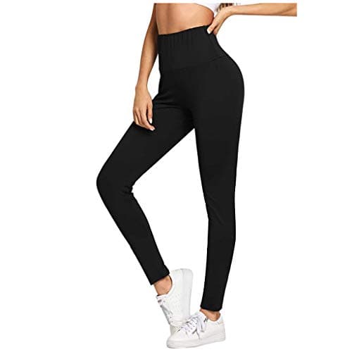 Image of Generisch Casual Sports Yoga Leggings with High for Women Activewear Jogger Trousers Comfortable Stretchy, black, L
