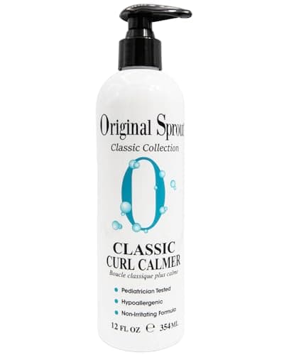 Image of Kids Curly Hair Products - Original Sprout Curl Calmer for Babies & Children - Curling Cream Made with Rosemary & Calendula - Curly Hair Cream for Frizzy Hair & Wavy Hair - 354ml