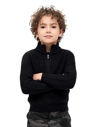 Image of Brandit Kids Marine Pullover Troyer, color: black, size: L 146