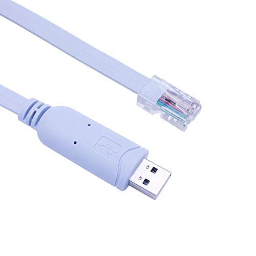 Image of baolongking Cisco Console Cable FTDI USB to RJ45 Console Adapter Cable USB USB 2.0 RS232 Wire for Windows 7/8/10/Vista/XP, MAC, Linux (1.8m/6 Ft,Blue)