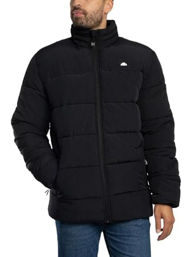 Image of Ellesse Mens Nebulus Puffer Jacket Heavyweight Black XL