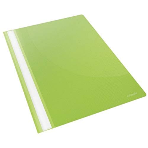 Image of Esselte A4 Plastic Report Files, 1x Pack of 25 Pieces Esselte A4 Plastic Report Files, 160 Sheet Capacity, VIVIDA Green, VIVIDA Range, 28317
