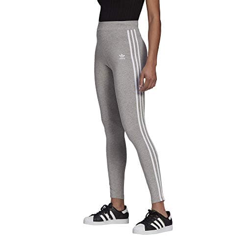 Image of adidas Originals,womens,3-Stripes Tights,Medium Grey Heather,Small