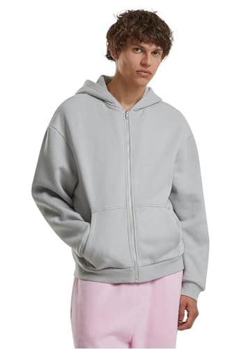 Image of Build Your Brand Men's Hooded Sweatshirt, Light asphalt, M