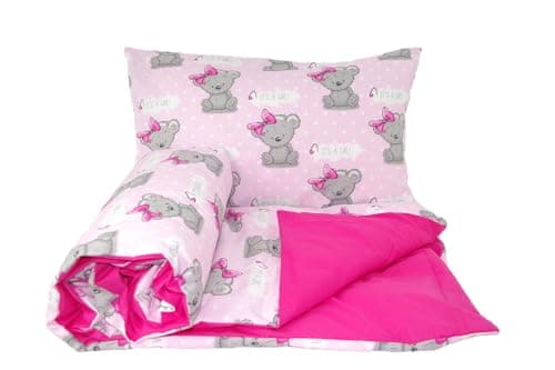 Image of 2 pcs PRAM Quilt Duvet and Pillow Set to fit Children pram Mini cot or Crib (6)