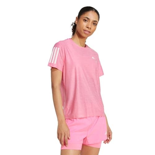 Image of adidas Women's Own The Run Base Tee, Lucid Pink/White, XL