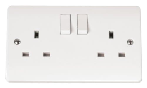 Image of Click Mode 2G 13A Switched Socket White CMA036