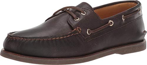 Image of Sperry Top-Sider Men's Gold Cup Authentic Original 2-Eye Boat Shoe, Brown, 7 UK