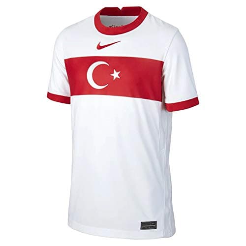 Image of Nike Turkey 2020 Stadium Home T-Shirt White/Sport Red/Sport Red 15 Years