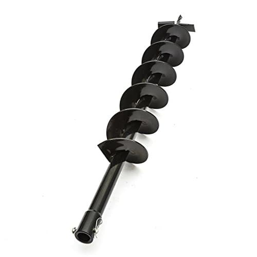 Image of 10x80cm Hole Digger Earth Auger Metal Drill Bit 100mm Diameter 800mm Length Petrol Garden Bulb Fence Post Hole Plant Tree Borer Driller