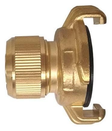 Image of HydroSure Brass Claw Lock Female Quick Connector 1/2" x 13 mm - Premium Garden Hose Connector with Claw Lock and Threaded Female BSP Port, Easy-Fit Outdoor Watering Hardware for Lawn