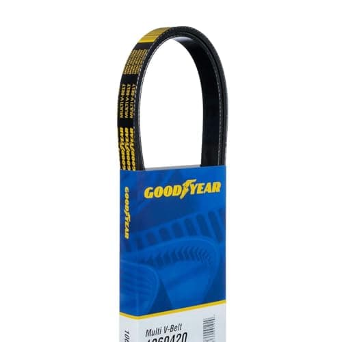 Image of Goodyear Belts 1060930 Multi V-Serpentine Belt - 6 Ribs - Black - 93" - Buick Allure (2005-2008), Cadillac Escalade (2002-2006), Chevrolet Silverado 1500 (1999-2007), GMC Sierra 3500 HD (2015-2019)
