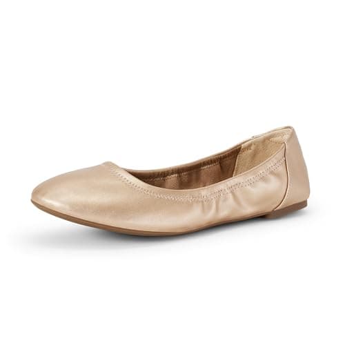 Image of Amazon Essentials Women's Belice Ballet Flat, Rose Gold, 7 UK