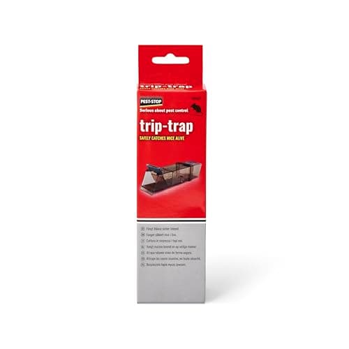Image of Pest-Stop Trip-Trap for Indoors - Durable Reusable Snap Rats Trap for Rodent Control - Mouse Traps for Home and Office - Easy to Clean - Safe and Secure