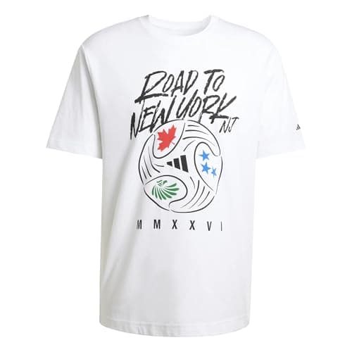 Image of adidas Men's FIFA WC Road to NY NJ Graphic T-Shirt, White, L