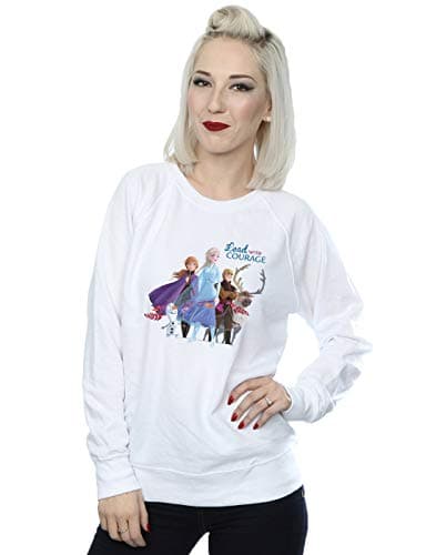 Image of Disney Women's Frozen 2 Lead With Courage Sweatshirt White XX-Large