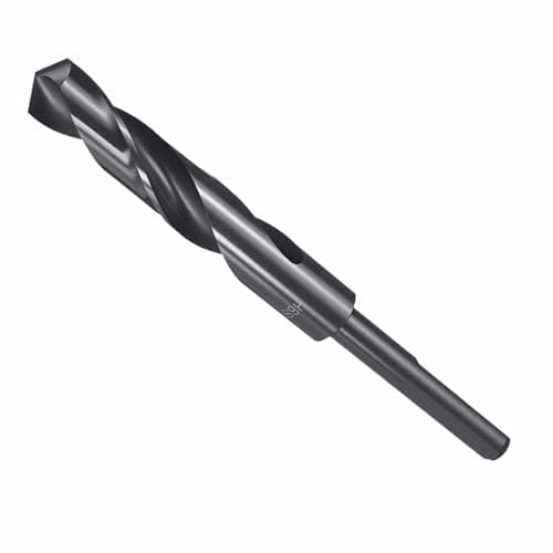 Image of CoCud Drill Bit, 5/8" Cutting Diameter (15.875mm), 1/2" Reduced Shank 3-Flat 4341 HSS Nitriding Black 118° Cutting Angle Bits - (Applications: for Drilling Plastic Wood)