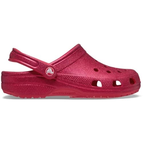 Image of Crocs Classic Glitter Clog Digital Raspberry Glitter Size 6 UK Men/ 7 UK Women