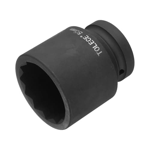 Image of sourcing map 1" Drive 50mm 12-Point Impact Socket, CR-MO Steel 90mm Length, Standard Metric Sizes