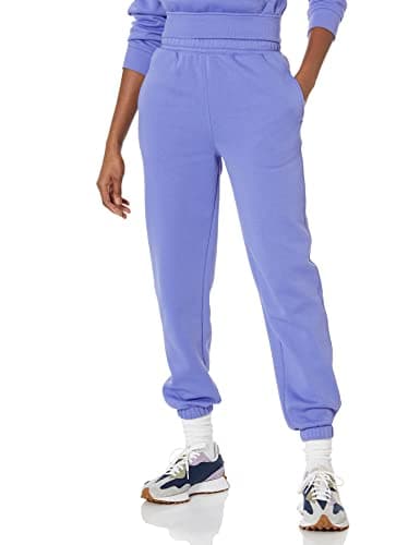Image of Amazon Essentials Women's Relaxed Jogger (Available in Plus Size), Purple Blue, Medium
