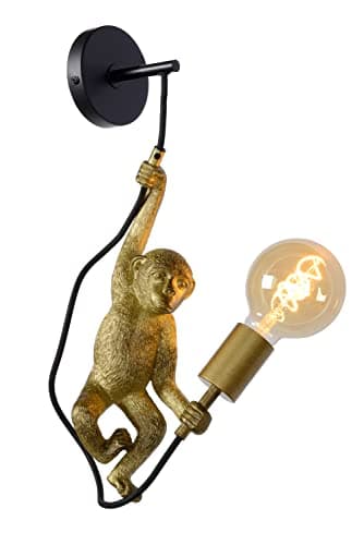 Image of LUCIDE Extravaganza Chimp - Wall Light - 1xE27 - Black