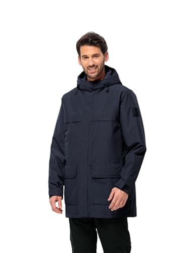 Image of Jack Wolfskin Men's Winterlager Parka Jacket, Night Blue, XL