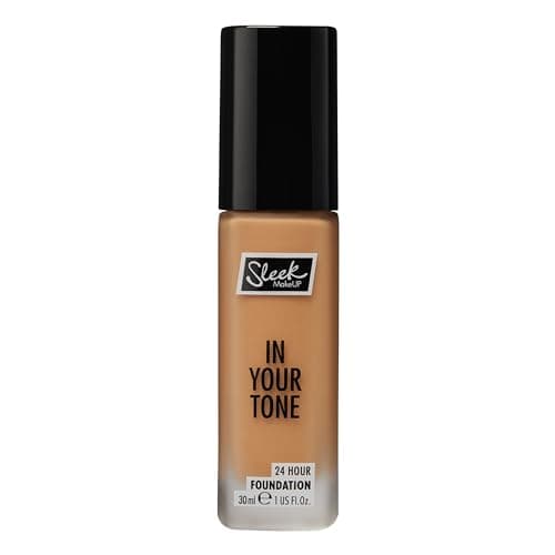 Image of Sleek MakeUP In Your Tone 24 Hour Foundation, Medium Buildable Coverage in 30 Shades, Semi-Matte Flawless Finish, 5W, 30ml