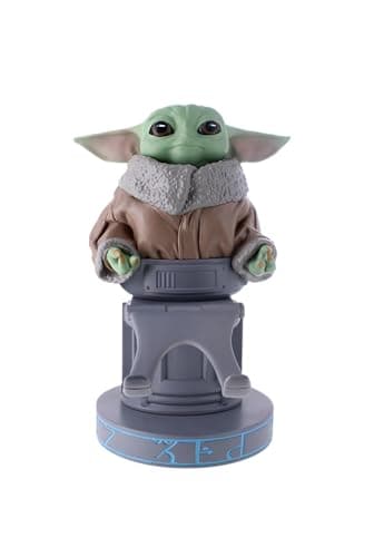 Image of Cableguys Star Wars Grogu 'Seeing Stone Pose' Controller Holder & Phone Stand - Gaming Accessories for Room and Desk Setup, Compatible with Xbox, PlayStation & Most Standard Game Controllers