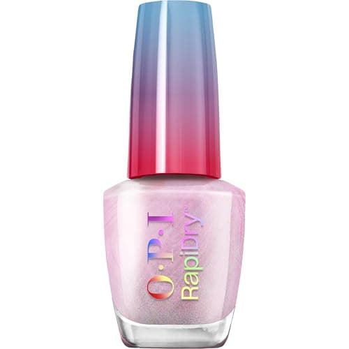Image of OPI RapiDry™ Quick-Dry Lacquer - Speed Date Me Pink & Purple Shimmer Nail Polish - Vegan, Fast Drying & Smudge-proof in 60 Seconds (9ml)