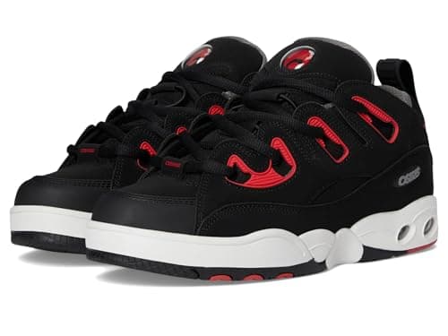 Image of Osiris Men's D3 E Skate Shoe, Black/Charcoal/Red, 7 UK