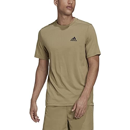 Image of adidas Men's Standard AEROREADY Designed 2 Move Feelready Sport Tee, Orbit Green/Black, Small