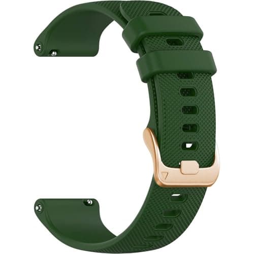 Image of Issinlky band for Garmin Venu 2S/Vivomove 3S/Vivoactive 4S, 18mm band Soft Silicone strap for Huawei Watch GT5 41mm/GT4 41mm/Fossil Ladies Gen 6/5E/4/3/Withings Steel HR 36mm