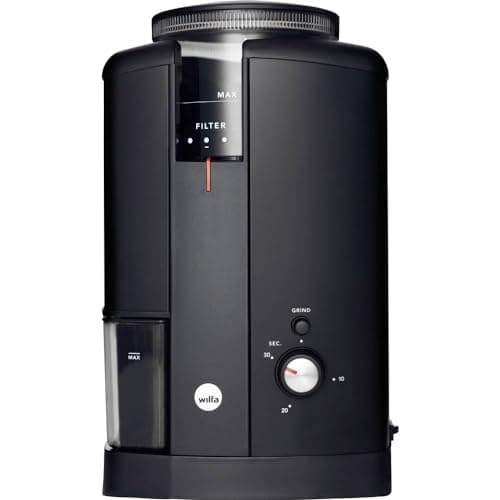 Image of Wilfa CLASSIC AROMA Coffee grinder - electric grinder with cone grinder - 34 grinding levels - bean container for 250gr coffee, black