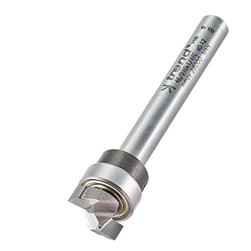 Image of Trend Professional Guided Profiler, 12.7mm Diameter x 4mm Cut, 1/4 Inch Shank, 1/2 Inch Bearing, Tungsten Carbide Tipped, 46/910X1/4TC