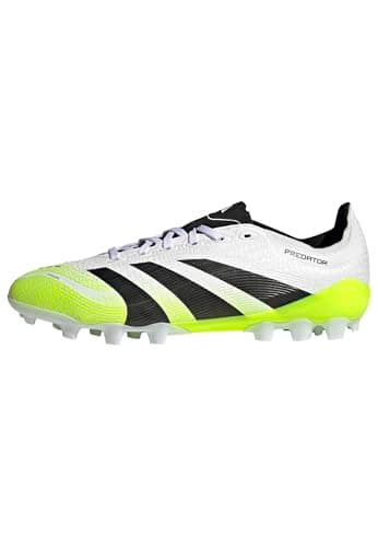 Image of adidas Unisex Predator League 2G/3G Artificial Grass Football Boots, Cloud White/Core Black/Lucid Lemon, 7 UK