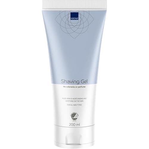 Image of ABENA Shaving Gel 200ML | Fragrance and Colourant Free, Aloe Vera Moisturizing and Soothing