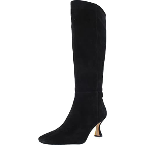 Image of Sam Edelman Women's Leigh Knee High Boot, Black Suede, 5.5 UK