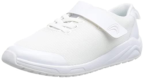 Image of Clarks Boy's Aeon Pace O Sneaker, White, 8 UK Child