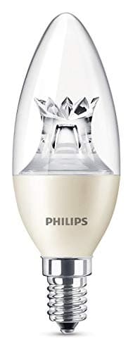 Image of Philips LED Warm Glow E14 Small Edison Screw Dimmable Candle Light Bulb, 6 W (40 W) - Warm White