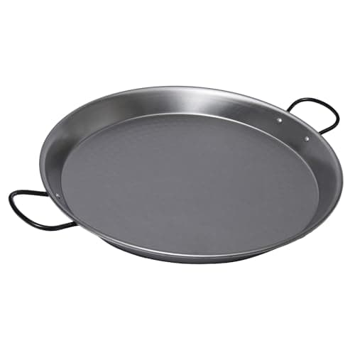 Image of La Valenciana Polished Steel Paella Pan 46cm